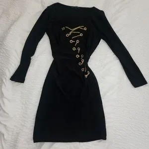 Dresses | Gold Chain Rope Tie Dress | Poshmark